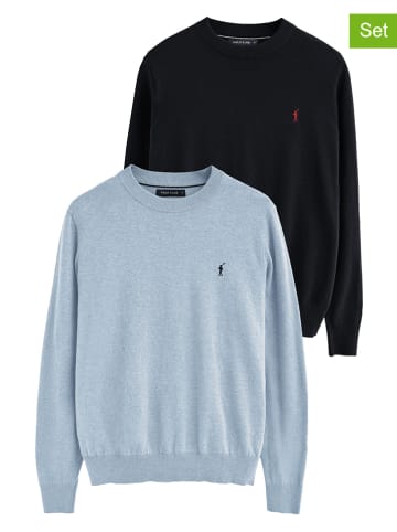 Polo Club Swetry (2 szt.) w kolorze granatowym i błękitnym