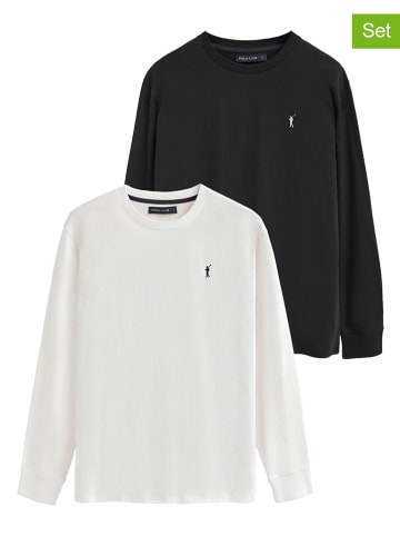 Polo Club 2-delige set: longsleeves zwart/wit