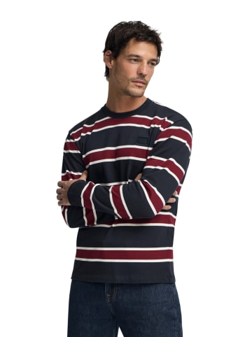 Polo Club Longsleeve donkerblauw/bordeaux