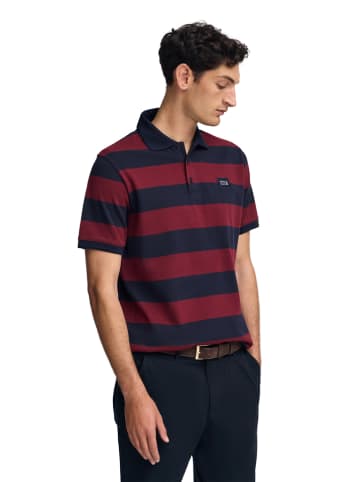 Polo Club Poloshirt in Dunkelblau/ Bordeaux