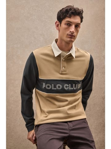 Polo Club Poloshirt beige/antraciet