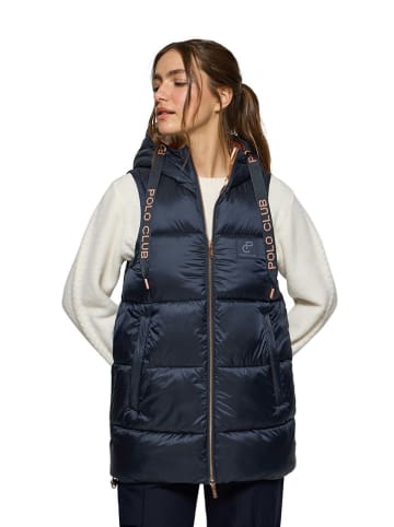 Polo Club Doorgestikte bodywarmer donkerblauw