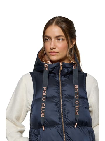 Polo Club Doorgestikte bodywarmer donkerblauw