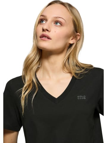 Polo Club Shirt in Schwarz