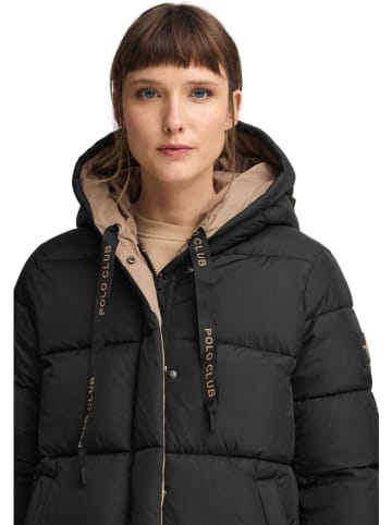 Polo Club Wende-Steppjacke in Beige/ Schwarz
