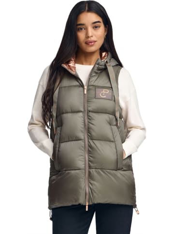 Polo Club Doorgestikte bodywarmer kaki