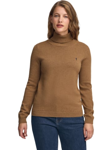 Polo Club Rollkragenpullover in Hellbraun