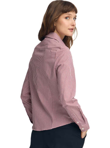 Polo Club Blouse - slim fit - rood/wit