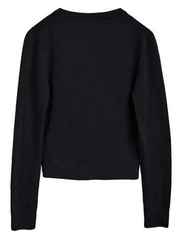 Polo Club Cardigan in Schwarz