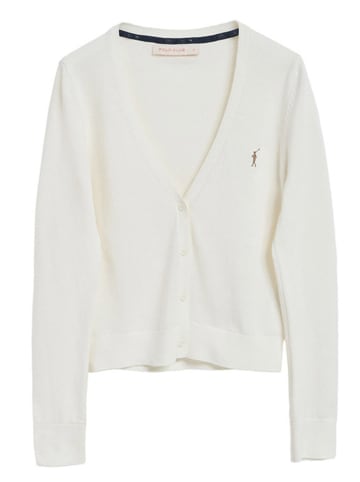 Polo Club Cardigan in Weiß