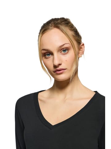 Polo Club Longsleeve in Schwarz