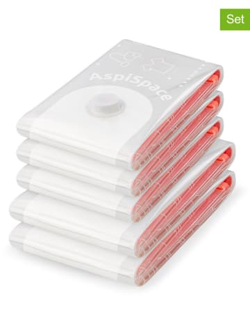 Compactor 5-delige set: vacuümzakken wit