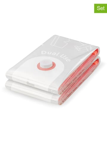 Compactor 2-delige set: vacuümzakken wit - (L)40 x (B)60 cm