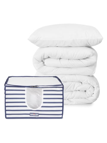 Compactor Vacuümzakken blauw/wit - (B)40 x (H)25 x (D)40 cm