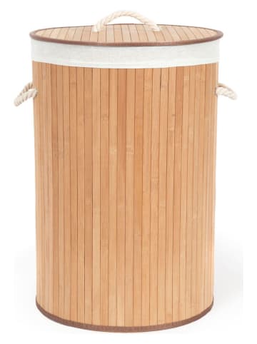Compactor Wäschekorb in Hellbraun - (H)60 x  Ø 40 cm