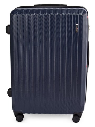 Compactor Hardcase-Trolley "Terra" in Dunkelblau - (B)53,5 x (H)79 x (T)30 cm