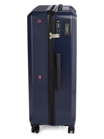 Compactor Hardcase-trolley "Terra" donkerblauw - (B)79,5 x (H)53 x (D)30 cm