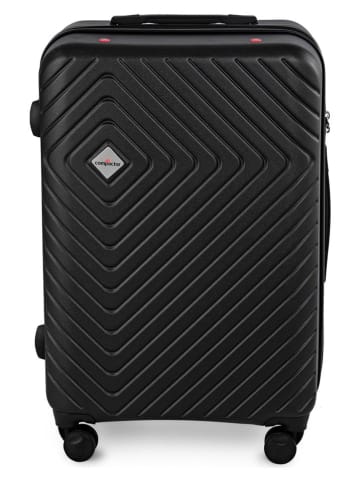 Compactor Hardcase-Trolley "Cosmos" in Schwarz - (B)46,5 x (H)68 x (T)26 cm
