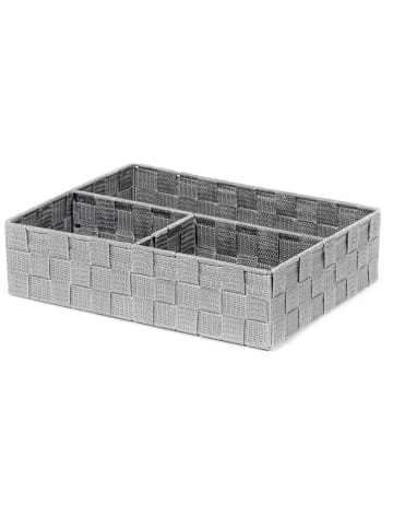 Compactor Aufbewahrungskorb "Stan" in Grau - (B)32 x (H)25 x (T)8 cm