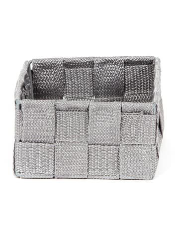 Compactor Aufbewahrungskorb "Stan" in Grau - (B)12 x (H)12 x (T)7 cm