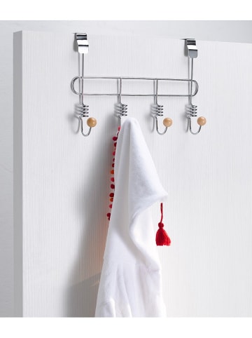 Compactor Wieszak w kolorze srebrno-jasnobrązowym - 7 x 33 x 21 cm