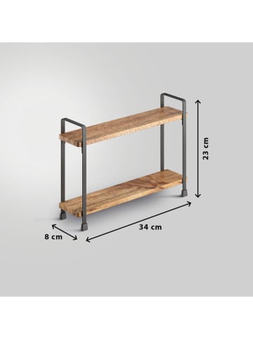 metaltex Regał w kolorze jasnobrązowym na przyprawy - 34 x 23 x 8 cm
