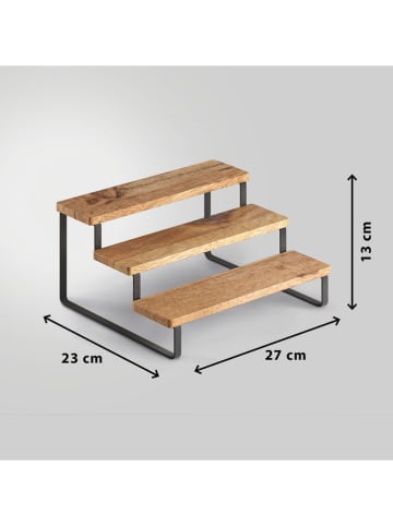 metaltex Gewürztreppe in Hellbraun - (B)27 x (H)13 x (T)23 cm