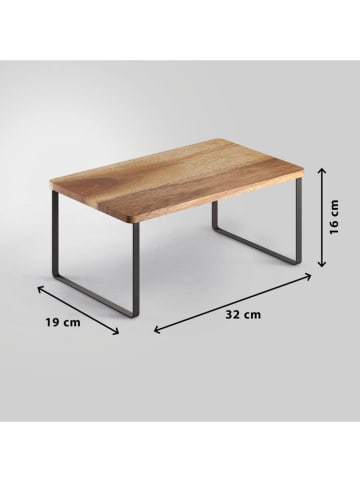 metaltex Gewürzregal in Hellbraun - (B)32 x (H)16 x (T)19 cm