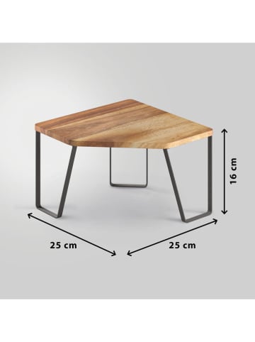 metaltex Regał narożny w kolorze jasnobrązowym - 26 x 16 x 25 cm