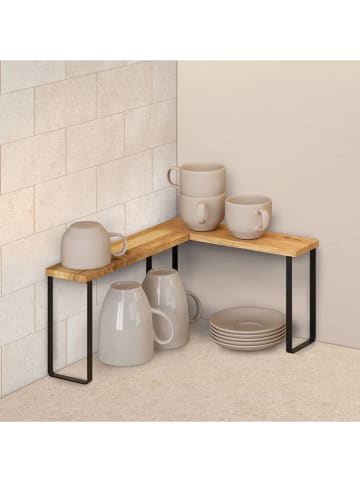 metaltex 2er-Set: Gewürzregale in Hellbraun - (B)27 x (H)16 x (T)8 cm