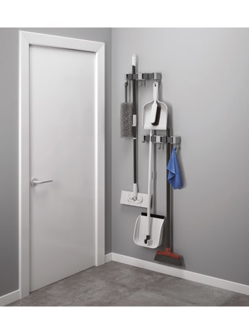 metaltex Bezemlijst "Hang-up'' grijs - (B)21,5 x (H)4,5 x (D)5 cm