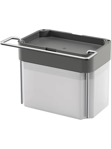 metaltex Spülmittelspender ''Spongetex'' in Grau - (B)17 x (H)22 x (T)12 cm