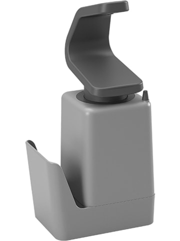 metaltex Zeepdispenser "Soap-Tex" grijs - (B)12 x (H)47 x (D)18 cm