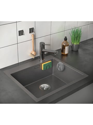 metaltex 2-delige set: sponshouders zwart - (B)5 x (H)5 cm