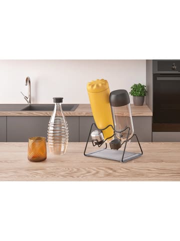 metaltex Afdruiprek "Lava" zwart - (B)21 x (H)14 x (D)17 cm