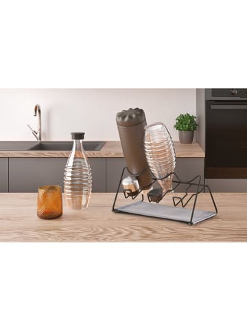 metaltex Afdruiprek "Lava" zwart - (B)30 x (H)14 x (D)17 cm