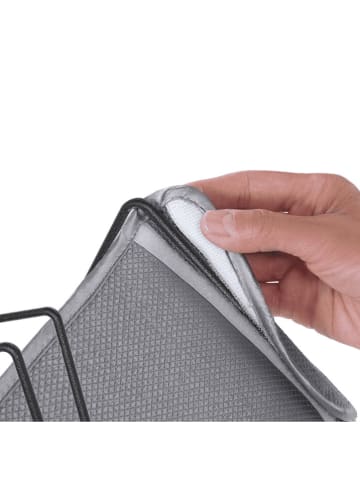 metaltex Afdruiprek "Lava" zwart - (B)30 x (H)14 x (D)17 cm