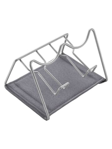 metaltex Flaschen-Abtropfgestell in Grau - (B)21 x (H)17 x (T)14 cm