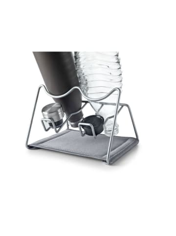 metaltex Flaschen-Abtropfgestell in Grau - (B)30 x (H)17 x (T)14 cm