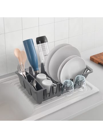 metaltex Abtropfgestell ''Smartex'' in Grau - (B)45 x (H)12 x (T)29 cm