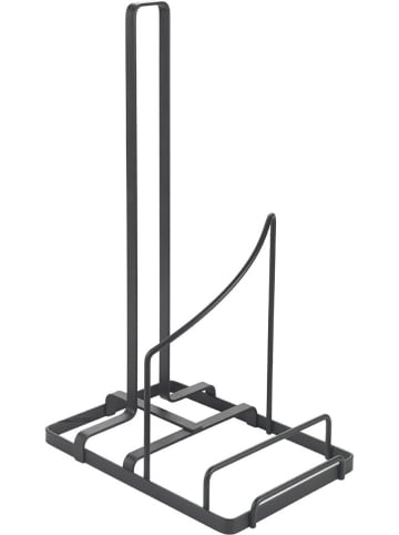 metaltex Keukenrolhouder "Lava" zwart - (B)12 x (H)32 x (D)19 cm