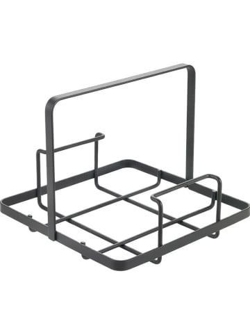 metaltex Servethouder "Lava" zwart - (B)19 x (H)15 x (D)19 cm