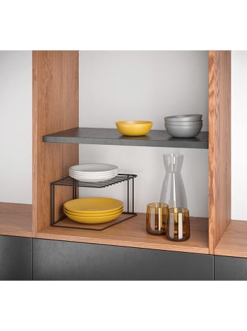 metaltex Hoekrekinzet "Boxe" zwart - (B)25 x (H)15 x (D)25 cm