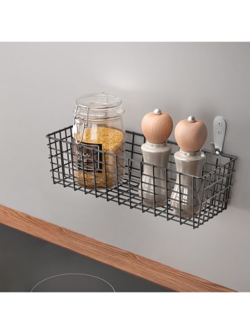 metaltex Koszyk uniwersalny w kolorze czarnym - 33 x 12 x 10 cm