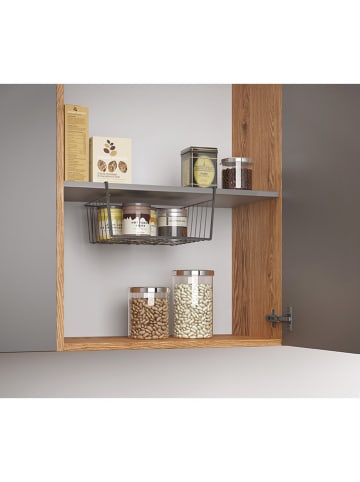 metaltex Kastmand "Kanguro" zwart - (B)30 x (H)14 x (D)26 cm