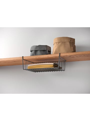 metaltex Kastmand "Kanguro" zwart - (B)40 x (H)14 x (D)26 cm