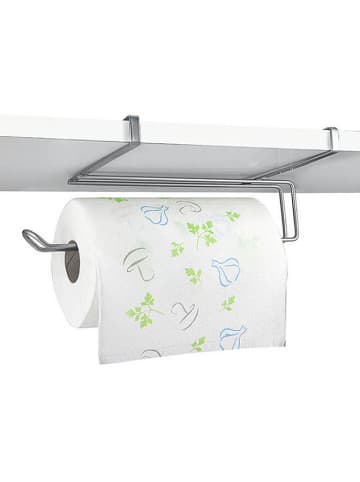 metaltex Uchwyt "Easy Roll" w kolorze srebrnym na ręcznik papierowy  - 34,5 x 10 x 19 cm