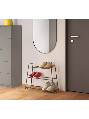 metaltex Regał "Derby" w kolorze czarnym na buty - 57 x 45 x 18 cm