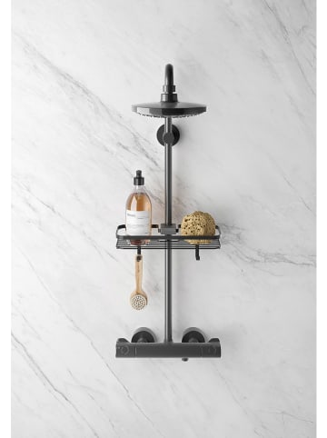 metaltex Półka prysznicowa "Origin" w kolorze czarnym - 29 x 9 x 11 cm