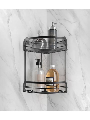 metaltex Hoekrek "Origin" zwart - (B)20 x (H)30 x (D)20 cm